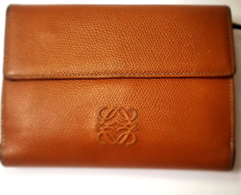 Cartera Loewe piel marrón