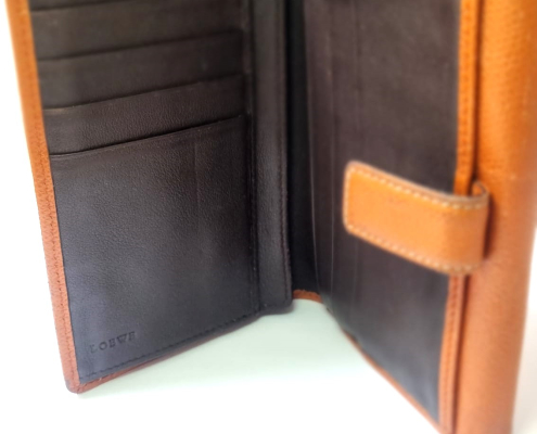 Cartera Loewe piel marrón
