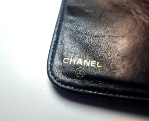 Cartera piel negra Chanel