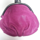 Cartera de mano de piel fucsia con tarjetero | ERVA