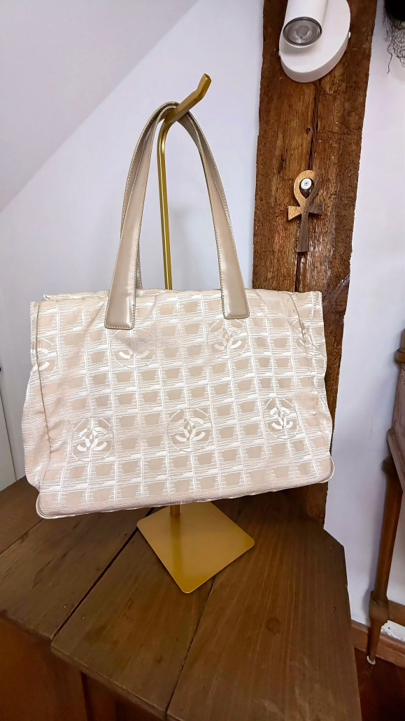 Bolso Chanel Tote Vintage CC Beige 2003-2004